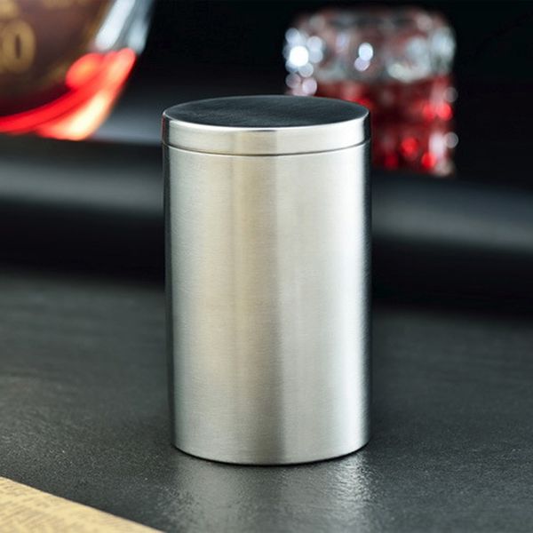 

круглый sealed сигарета хранения jar кофе сахар чай канистра из нержавеющей стали