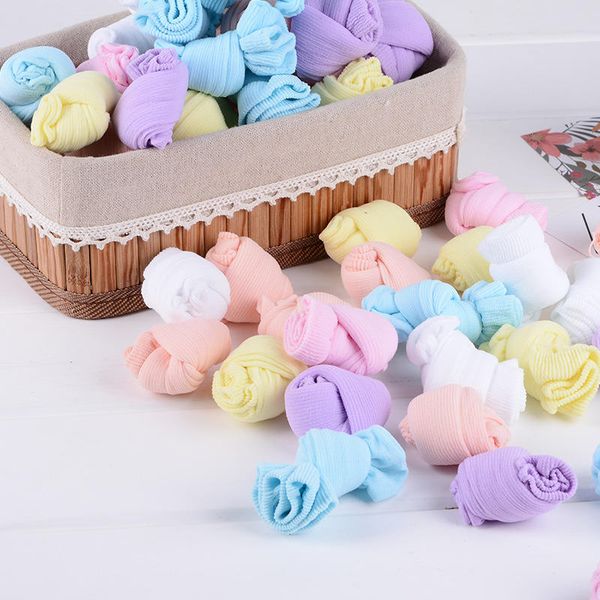 

baby's kid's girls boys summer solid color breathable elastic short disposable socks