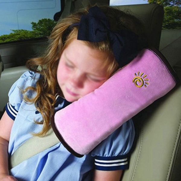 

car-styling baby children safety strap car seat belts pillow shoulder protection soft headrest seatbelt cushion neck pillow auto