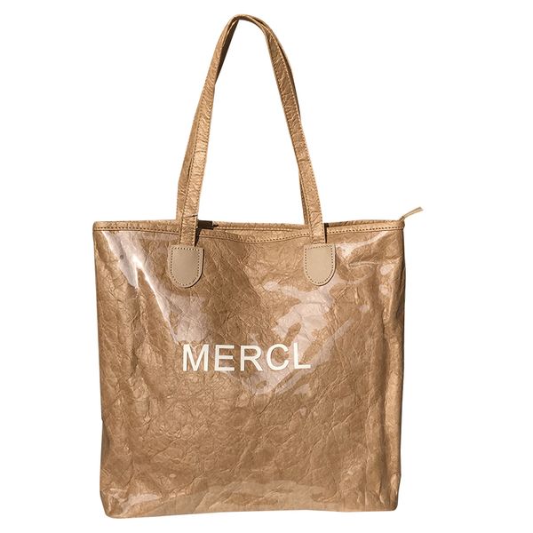 

designer luxury handbags purses womens luxury designer bag handbags transparent splicing kraft paper bag tote shopping bag fashion newset