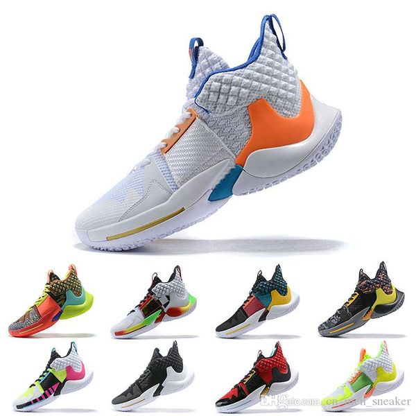 

2019 мужские кроссовки 0.2 pf russell westbrook ii new why not basketball shoes кроссовки zero 2 design trainers размер 40-46, White;red