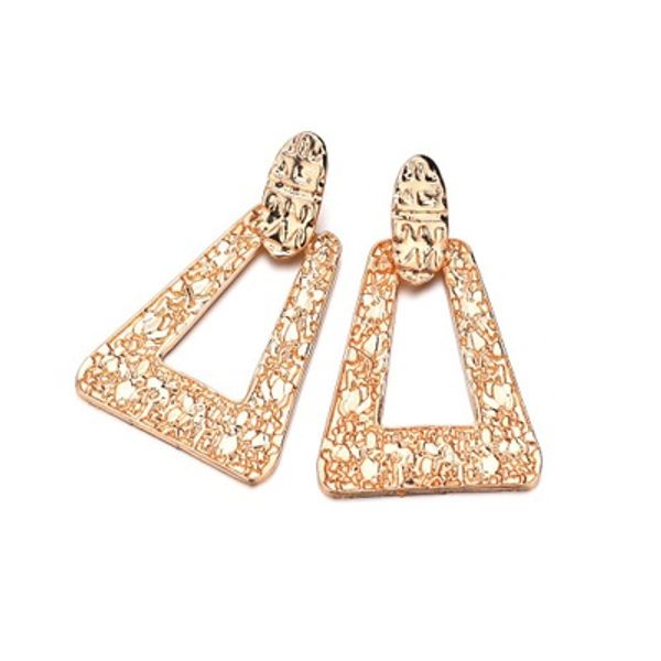 

2019 fashion bohemian gold big drop earrings for women za statement geometry metal dangle earrings accessories e2520, Golden