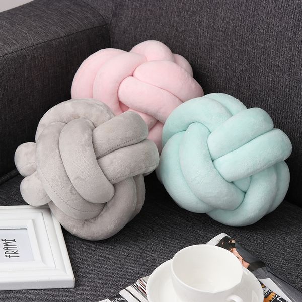 

st knot ball chunky kussen baby bed speelgoed eenvoudige decoratieve kussens kussens beknopte gooi geknoopt kussen home decor
