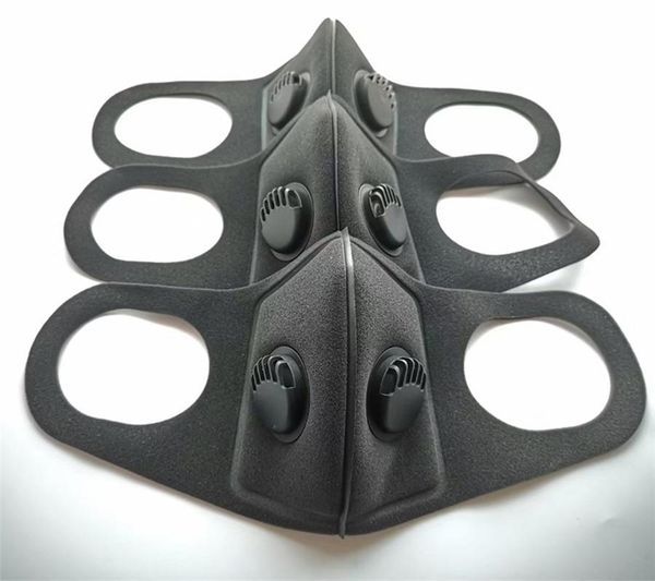 

dhl shipblack sponge pm2.5 breathing filter valve masks reusable mouth er anti collagen crystal face mask fog haze men women f1ka