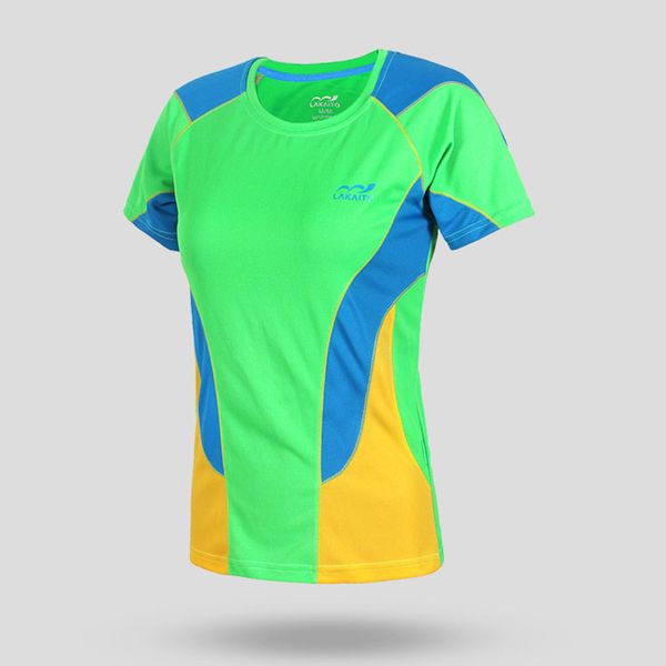 

2020 new summer outdoor quick-drying t-shirt running quick-drying t-shirt short-sleeved breathable sports female t, Gray;blue