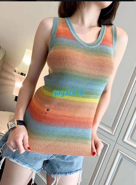 

new women girls knitted stretch t-shirt vest letters crew neck sleeveless tank blouse shirt tee colorful luxury long sleeve pullover, White