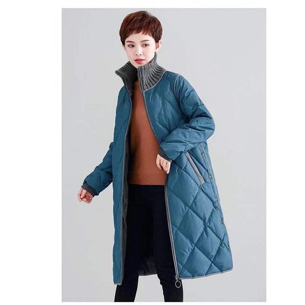 

women's down & parkas parka cotton winter women clothes 2021 korean vintage coat female jacket long plus size zt4558, Black