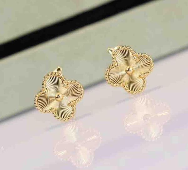 

s925 sterling silver flower pendant earring in 18k real gold plated for women wedding gift jewelry ps8614, Golden