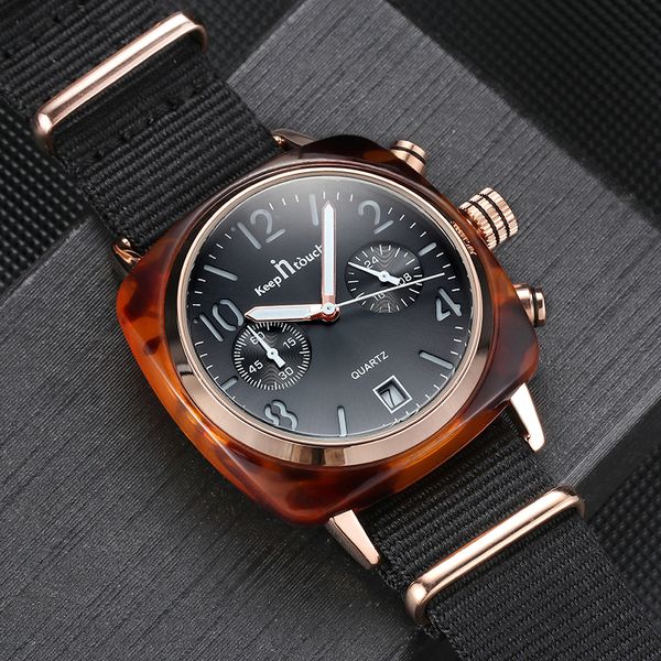 

relogio мужчина для top brand мужские часы нейлон хронограф часы для мужчин нежный мужской студентов нейтральное календарь наручные часы, Slivery;brown