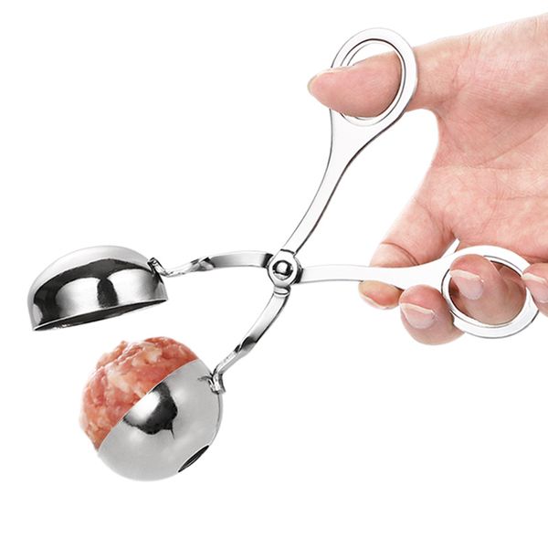 

1шт meat poultry tool burger чайник из нержавеющей стали фрикадельки создателя сделать жареное мясо круглого бланширования небольшого инстру