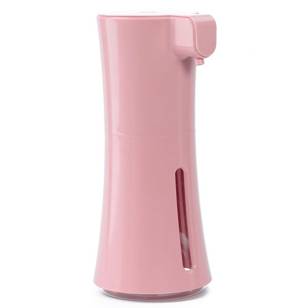 

patented design soap dispenser, touchless foaming, hand counter certificated automatic soap pump for bathroom kitchen pink