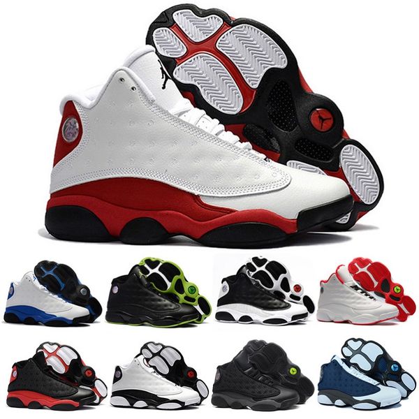 

13 basketball shoes air jordan retro cap and gown sneaker mens bred altitude barons chicago hyper royal sport sneakers, White;red