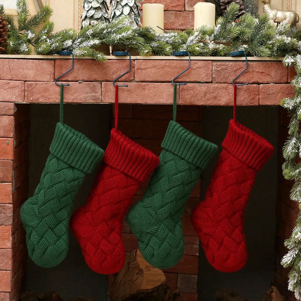 

1piece christmas knitting socks candy gift bag xmas tree ornaments household family 2019 new arrivals selling dropshipping