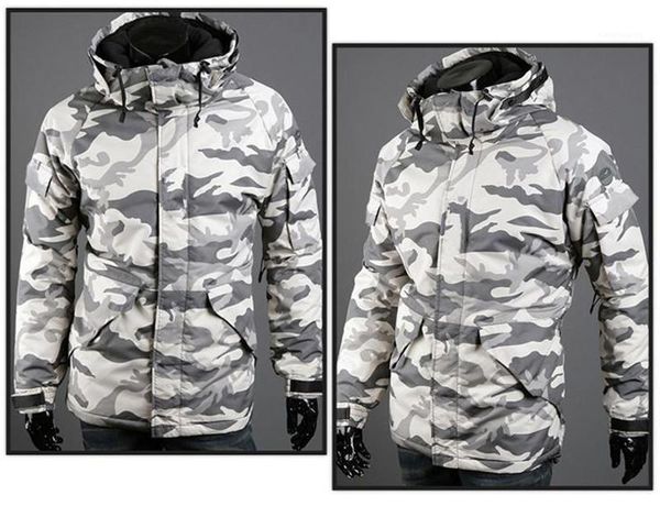 

jackets fashion mulit pockets mens zipper panelled jackets casual males clothing camouflage print mens designer cotton padded, Black;brown