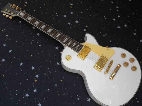 

selling one-piece set neck g l p mahogany body white electric guitar ing
