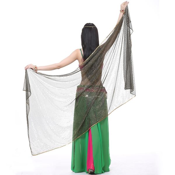 

2019 танец живота шарф женщины шифон вуаль шаль головной убор танец живота хип обернуть шарфы полукруг вуали танец живота костюм, Black;red