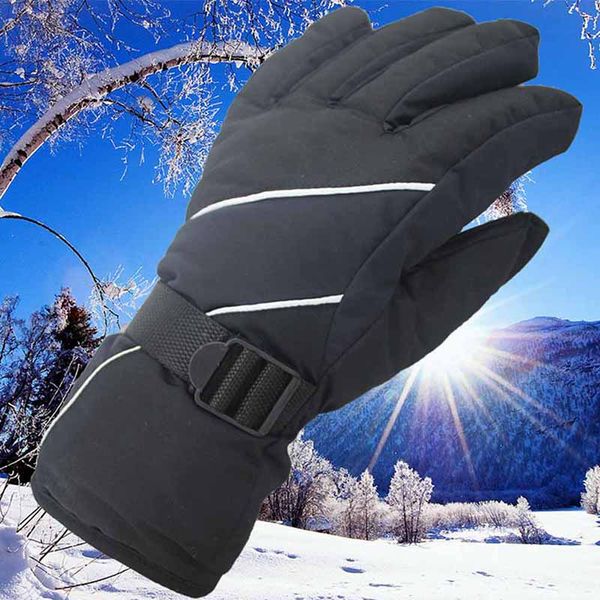 

windproof warm ski riding gloves snow climbing mountain snowmobile cycling motorcycle gloves, Blue;gray