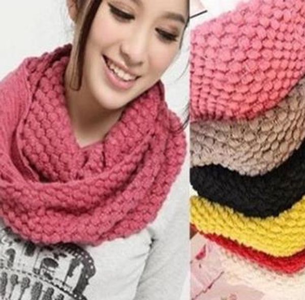 

2019 factory wholesale wraps ring scarf autumn and winter knitted corn scarf autumn and winter warm scarf 12pcs/lot, Blue;gray