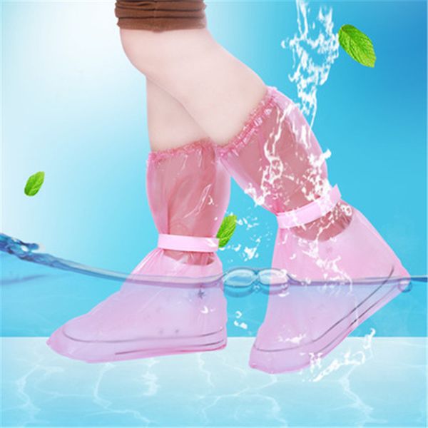 

new reusable waterproof thick wear-resistant protective shoes boots rain boots set high to help non-slip shoe covers