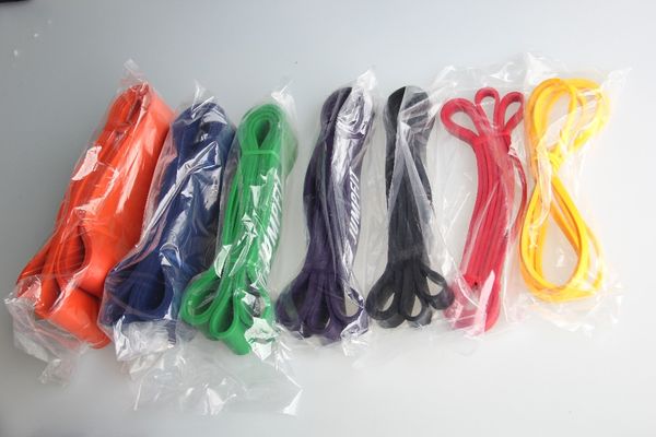 

new 208cm/set natural latex pull up physio resistance bands fitness crossfit loop bodybulding yoga exercise fitness equipment