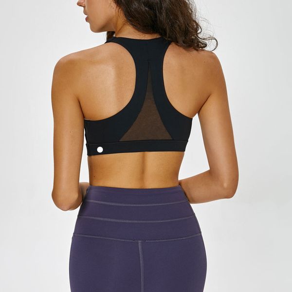 

mesh patchwork sports bra for women fitness high support push up ladies yoga brassier double shoulder strap girl active wear l-22, White;red