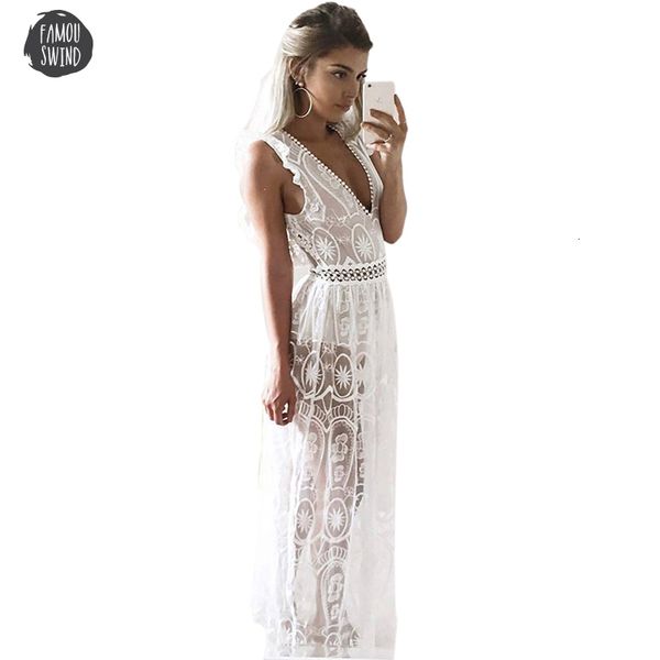 

lace dress hollow out maxi women spring high waist backless dress elegant christmas white long dress vestidos, Black;gray