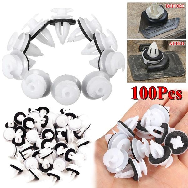 

set of 100 door panel clips w/seal ring for e30 e34 e36 e38 e46 x5 m3 m5 z3