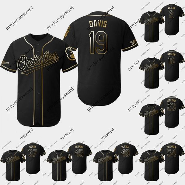 

Baltimore 19 Chris Davis 2019 Golden Edition Jersey 2 Jonathan Villar 16 Trey Mancini 37 Dylan Bundy 45 Mark Trumbo Orioles Baseball Jerseys