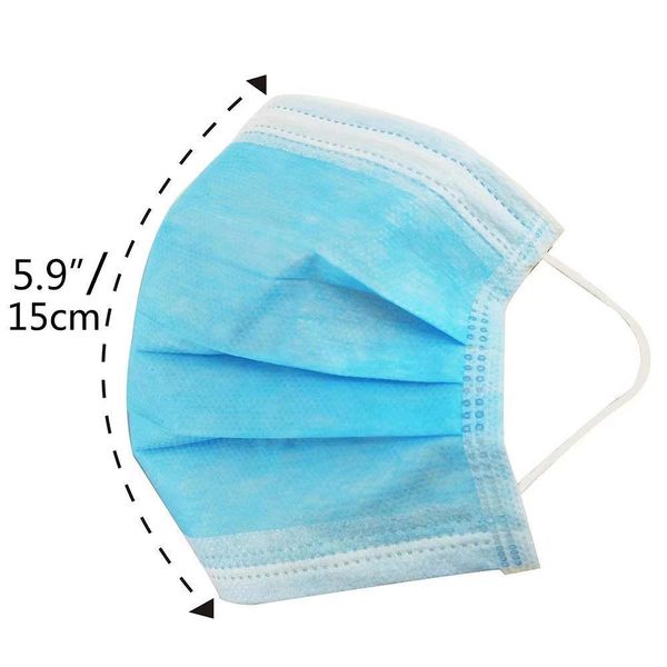 

sell 50pcs disposable face masks 3-layer dustproof mouth anti pm2.5 safety masks face care elastic men and women masks