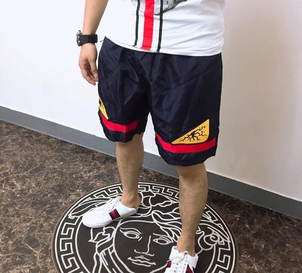

new summer men's monster shorts cotton camo causal shorts men beach shorts monster skateboard short pants loose streetwear, White;black