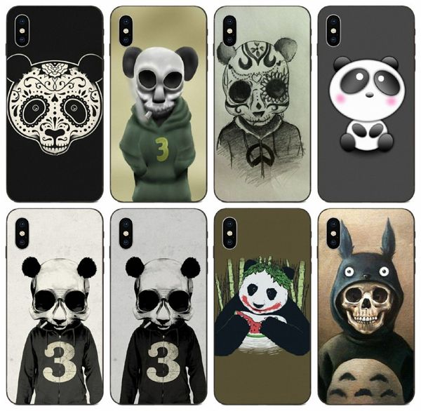 

[tongtrade] skull panada case for iphone 11 pro max x xs 8s 8 7s 7 6 plus galaxy note 2 3 4 5 8 9 huawei p10 plus redmi 4 prime custom case