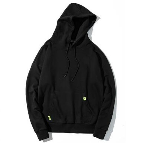 

fashion brand hoodies with pattern luxury womens hoodies new designer solid color hoodie hip hop style streetwear mens clothings, Black