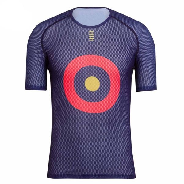 

2020 new race tight cycling base layer superlight mesh fabric excellent breathable cycling underwear men short sleeve bike shirt, Black;red