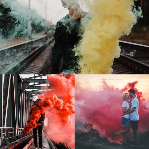 

5pcs/pack colorful smoke fog cake smoke effect show bomb pgraphy aid diy toy birthday party christmas gift