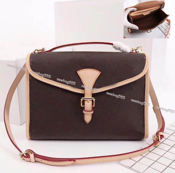 

brand est fashion pochette metis women geniune leather bel air messenger bag handle shoulder bags cover handbag large volume 51120