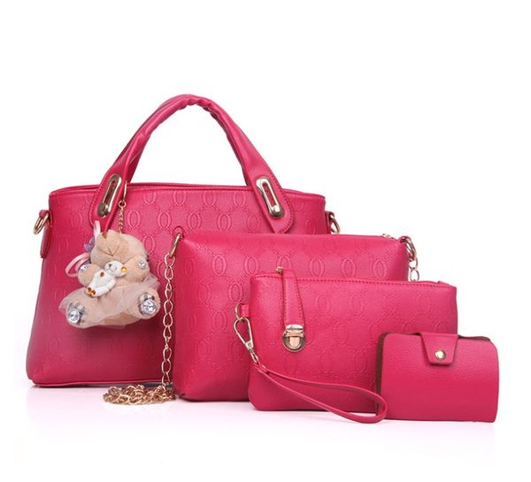 

2020 new women handbag bear shoulder cross body handbag set of four pieces ph-cfy20062049