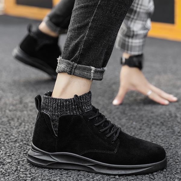 

popular designer snow winter boots classic men women tall over the knee thigh high boot fashion sneakers size 39-44, Black