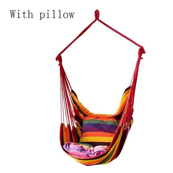 

canvas swing chair hanging rope garden 150kg (without wooden stick) indoor outdoor 150kg weight bearing
