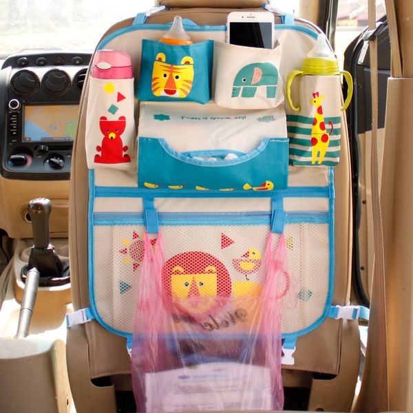 

cartoon car seat back storage hang bag organizer car-styling baby product varia stowing tidying automobile interior accessories