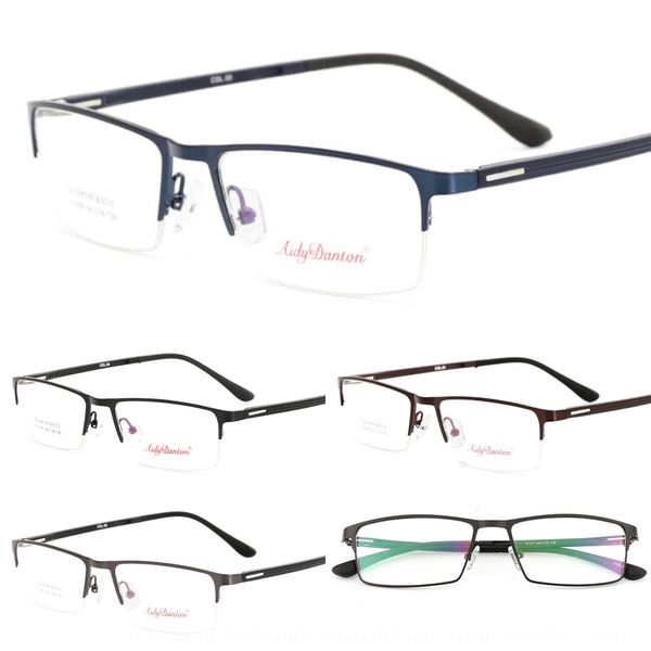 

blue-proof 1508 half- glasses men's myopia metal frame business glasses frame, Silver