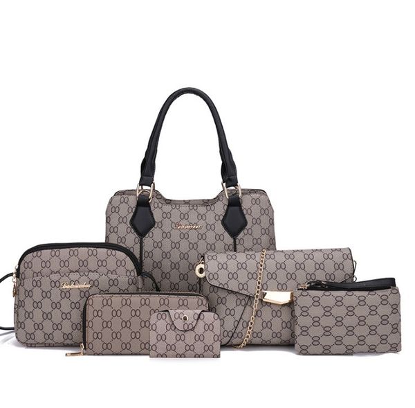 

women's bag new style fashion nylon different size bags six pieces set large bag hand shoulder mother and child bag