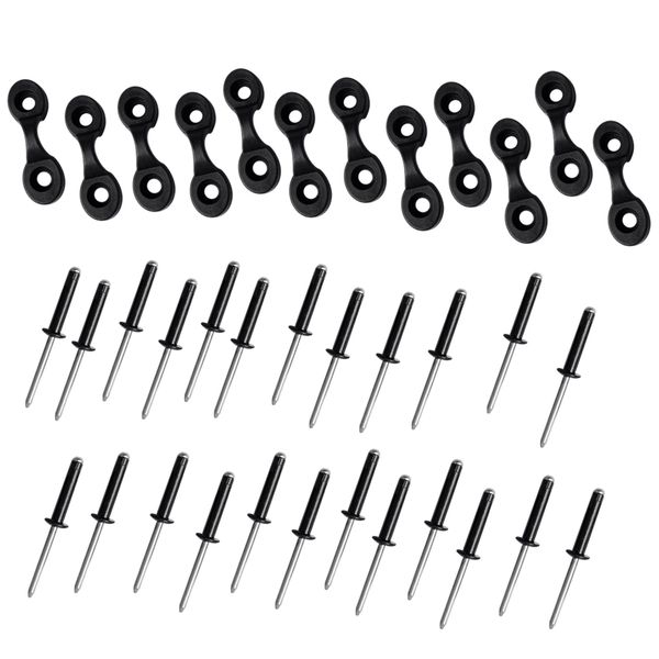 

12 kayak pad глаза 24 tri заклепки для kayak boat fishing такелаж банджи kit