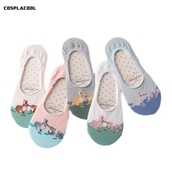 

cosplacool] 2 pairs/lot new spring/summer cute kiss/play funny socks women shallow meias invisible ship socks sox, Black;white