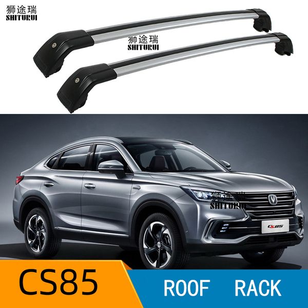 

2pcs roof bars for changan cs75 2016 2017 2018 2019 aluminum alloy side bars cross rails roof rack luggage cuv suv led