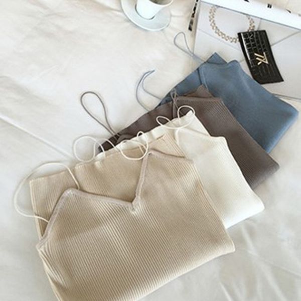 

2016 new korean version vertical stripes thin tank women sleeveless small vest bra women's vest, Black;white