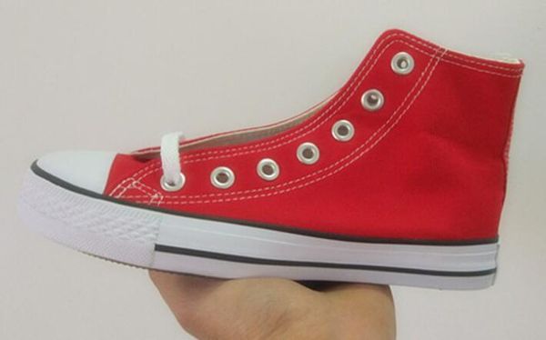 

high-quality classic low-& high-canvas casual shoes sneaker men's women's canvas shoes size eu35-46, Black