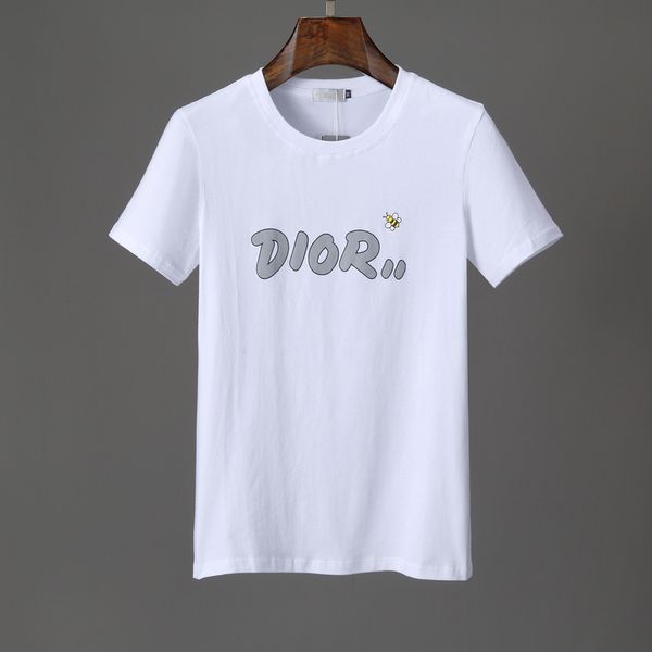 

2020 new luxury letter logo print t-shirt luxury logo letter embroidery t-shirt summer new t-shirt 2020 men fashion, White