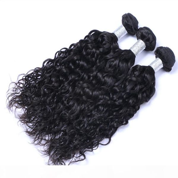 

30 inch hair extensions can be dye natual color brazillian peruvian indian malaysian virgin hair natual wave brazilian human hair weave, Black