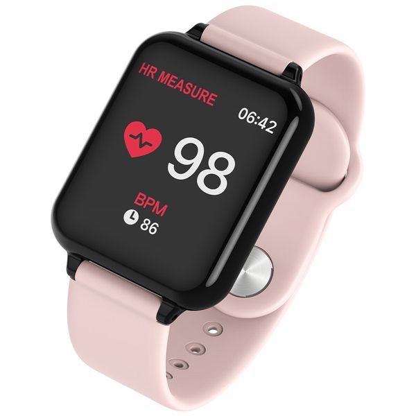 

new b57 color screen smart bracelet heart rate blood pressure blood oxygen exercise meter step call reminder remote control music
