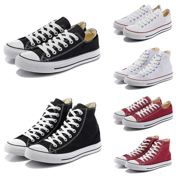 

классической марка 10s chuck холст обувь низкой высоты стиль повседневной обувь все белые черный синий красные мужская женские тренеры обувь